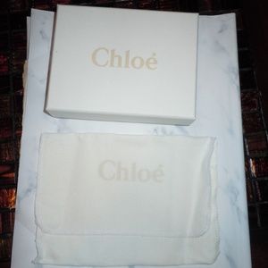 CHLOE DUST BAG 6.5" x 4 5." and Box Set